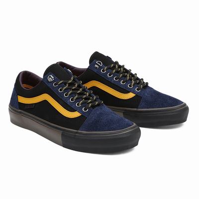 Men's Vans Skate Old Skool Sneakers Black / Purple | USA13452