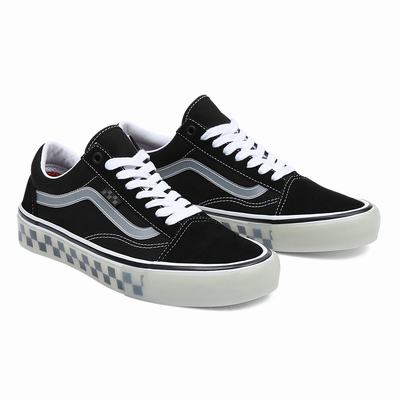 Men's Vans Skate Old Skool Sneakers Black | USA21306