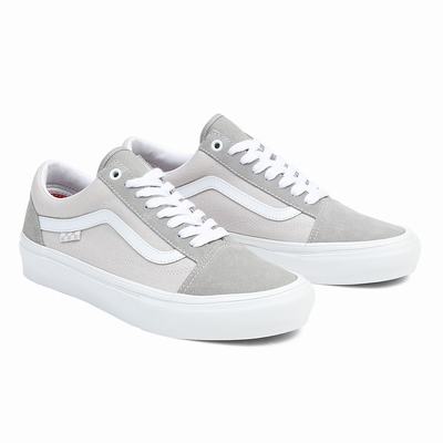 Men's Vans Skate Old Skool Sneakers White | USA36940