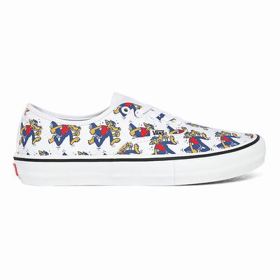 Men's Vans Skate Wolf Authentic Pro Sneakers White | USA28041