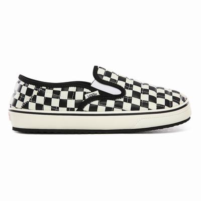 Men's Vans Slip-Er 2 Slip On Shoes Black / White | USA48762