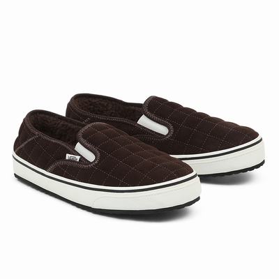 Men's Vans Slip-Er 2 Slip On Shoes Brown | USA91286