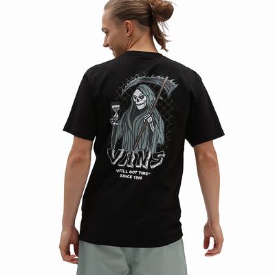 Men's Vans Still Got Time T Shirts Black | USA27065