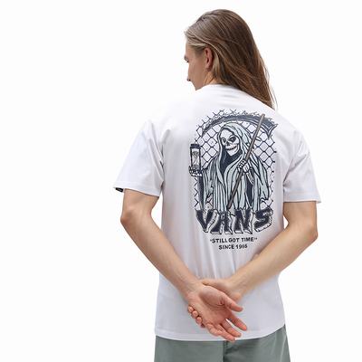 Men's Vans Still Got Time T Shirts White | USA78426