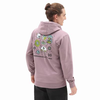 Men's Vans Storm Daze Hoodie Pink | USA12376