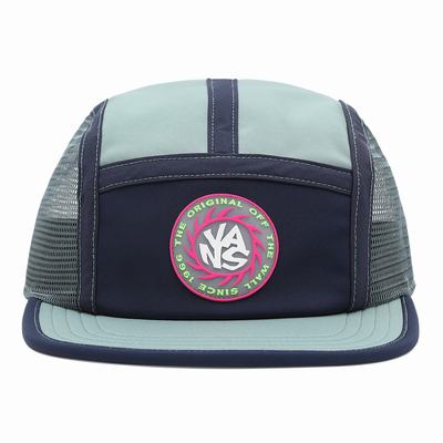 Men's Vans Summer Camp Camper Hats Green | USA46289