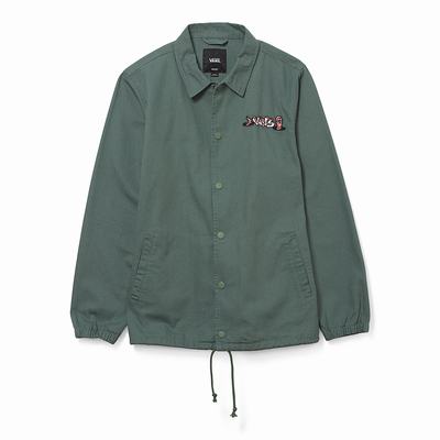 Men's Vans Torrey Skate Jackets Green | USA48129