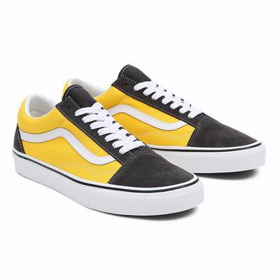 Men's Vans Utility Pop Old Skool Sneakers Yellow | USA72053