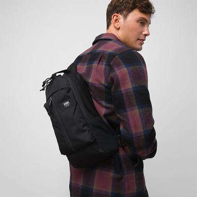 Men's Vans Warp Sling Bags Black | USA15082