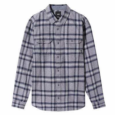 Men's Vans Westminster Shirts Grey | USA06912