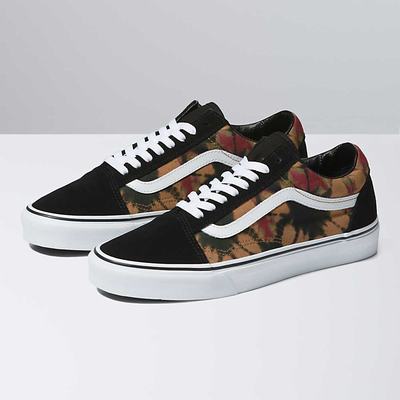 Men's Vans Woodland Wash Old Skool Sneakers Black | USA84102