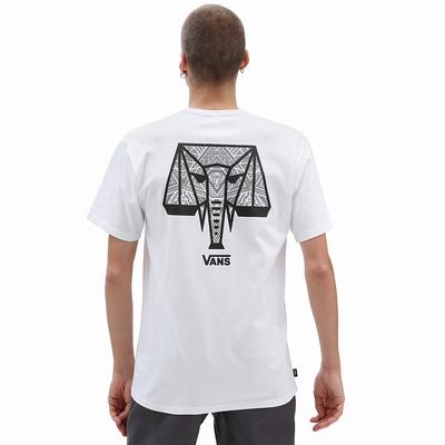 Men's Vans X Courage Adams OTW T Shirts White | USA85790