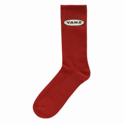 Men's Vans X Curren X Knost Crew US 9.5-13 (1 pair) Socks Red | USA06485