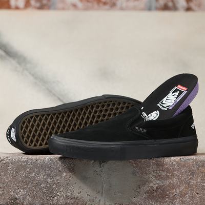 Men's Vans X Motorhead Skate Slip On Slip On Shoes Black | USA16398