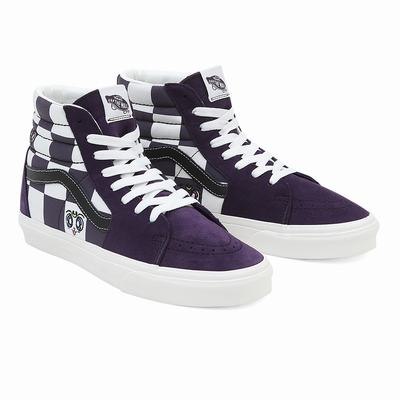 Men's Vans X Pretty Guardian Sailor Moon Sk8-Hi Sneakers White / Purple | USA47063