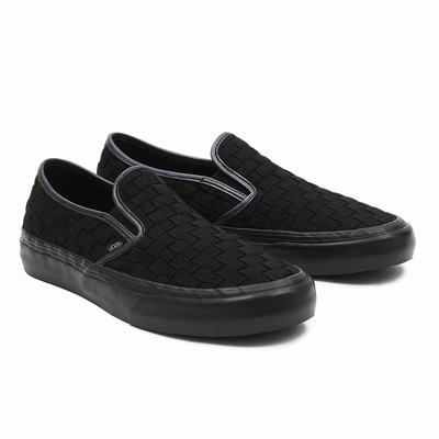 Men's Vans x Curren x Knost Slip-On SF Slip On Shoes Black | USA34925