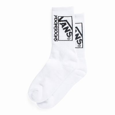 Men's Vans x Noon Goons Stacked Crew (1 pair) Socks White | USA63581