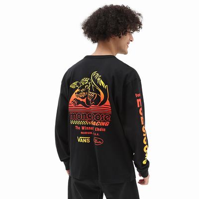 Men's Vans x Our Legends (Mongoose) Long Sleeve T Shirts Black | USA28517