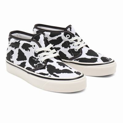 Women's Vans Anaheim Factory Chukka 49 DX Sneakers Black / White | USA68190