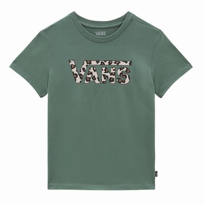 Women's Vans Animalier T Shirts Green | USA65389