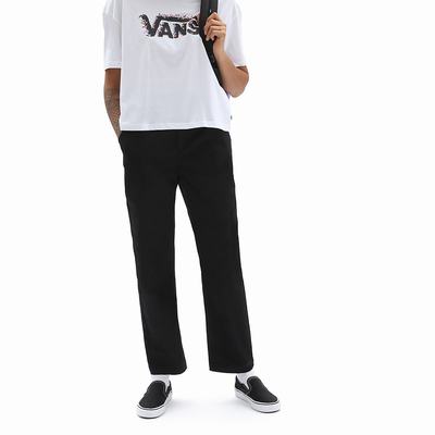 Women's Vans Authentic Chino Pants Black | USA80674