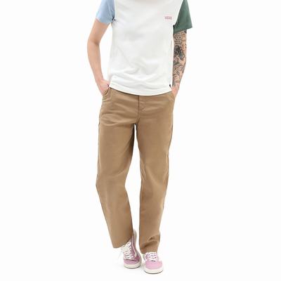 Women's Vans Authentic Chino Pants Brown | USA57403