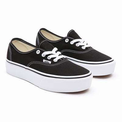 Women's Vans Authentic Platform 2.0 Platform Shoes Black | USA24950