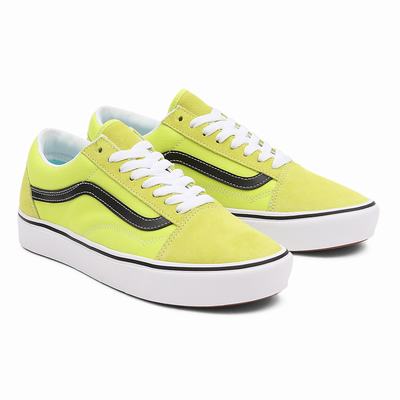 Women's Vans Basics ComfyCush Old Skool Sneakers Yellow | USA18027