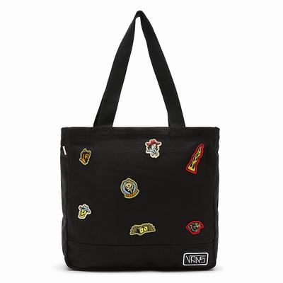 Women's Vans Berle Tote Bags Black | USA60245