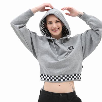 Women's Vans Boom Boom 66 Hoodie Grey | USA19845