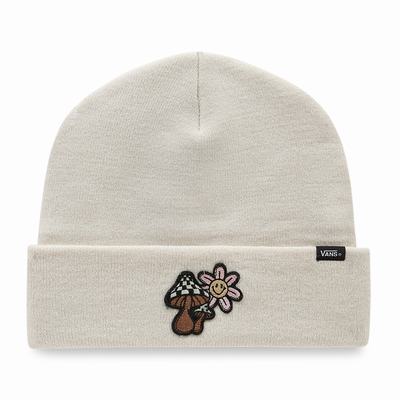 Women's Vans Breakin Curfew Beanie Beige | USA92056