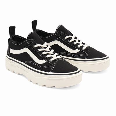 Women's Vans Canvas Sentry Old Skool Wc Sneakers Black | USA32170