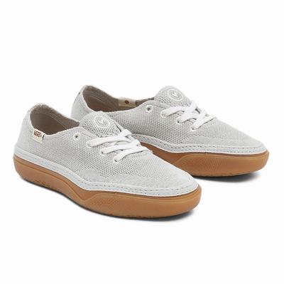 Women's Vans Circle Vee Sneakers Grey | USA35142