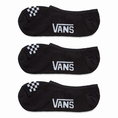 Women's Vans Classic Canoodle (3 pairs) Socks Black / White | USA51742