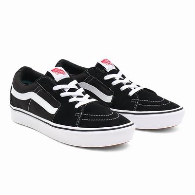 Women's Vans Classic ComfyCush Sk8-Low Sneakers Black | USA91308