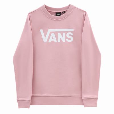 Women's Vans Classic V Crew Sweatshirts Pink | USA31452