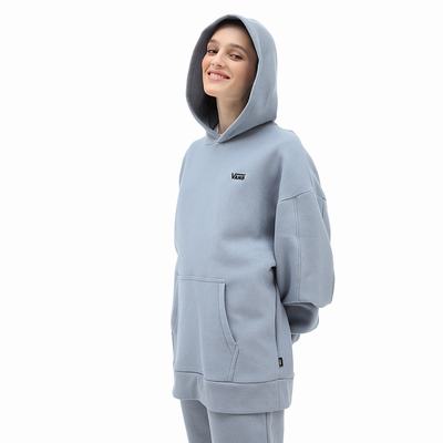 Women's Vans Comfycush Hoodie Blue | USA14290