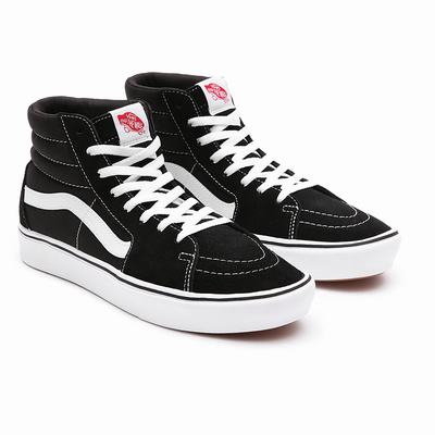 Women's Vans Comfycush Sk8-Hi Sneakers Black | USA03471