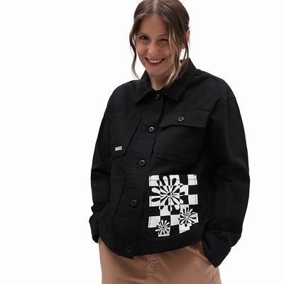 Women's Vans Divine Energy Jackets Black | USA29140