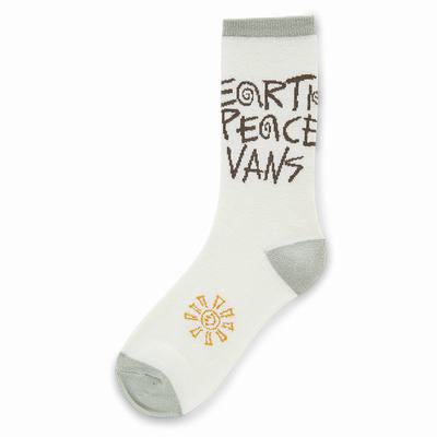 Women's Vans Earth Peace (1 Pair) Socks White | USA67150