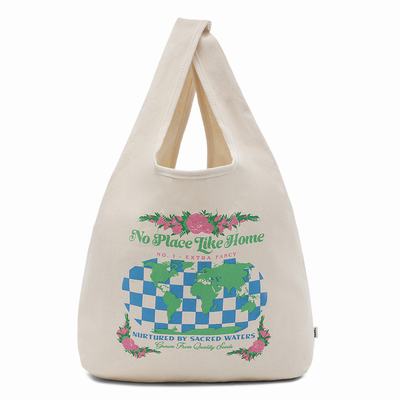 Women's Vans Eco Positivity Tote Bags White | USA28497