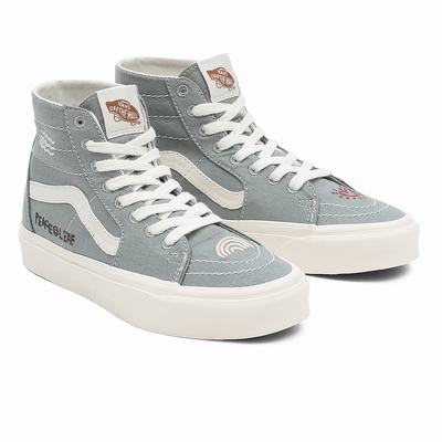 Women's Vans Eco Theory Sk8-Hi Tapered Sneakers Green | USA63245