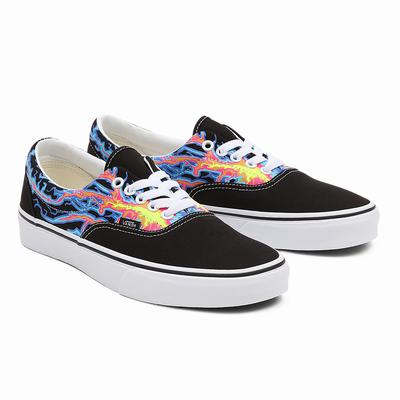 Women's Vans Electric Flame Era Sneakers Black / Multicolor | USA95420