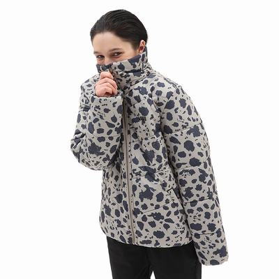 Women's Vans Foundry Print Puff MTE Jackets Black | USA72350