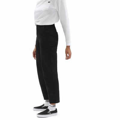 Women's Vans Ground Work Pants Black | USA34512