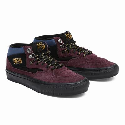 Women's Vans Half Cab Skate Shoes Purple | USA78039