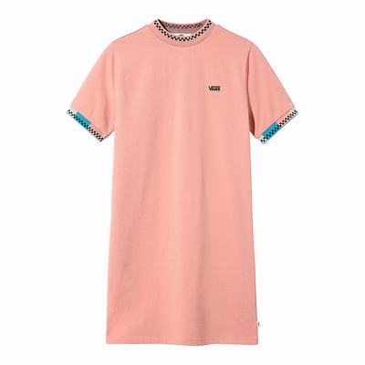 Women's Vans Hi Roller Tri Check Dress Pink | USA49610