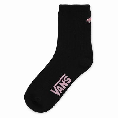 Women's Vans Kickin It Crew (1 pair) Socks Black | USA27816