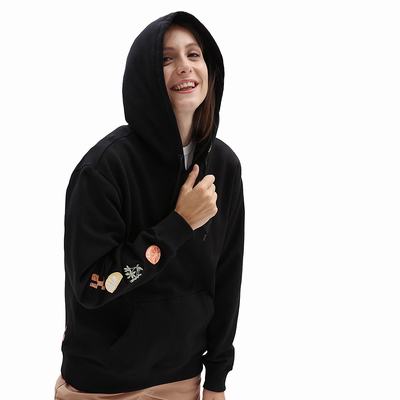 Women's Vans Lizzie Armanto Boyfriend Hoodie Black | USA95871