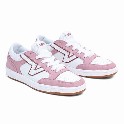 Women's Vans Lowland ComfyCush Sneakers White / Pink | USA01682